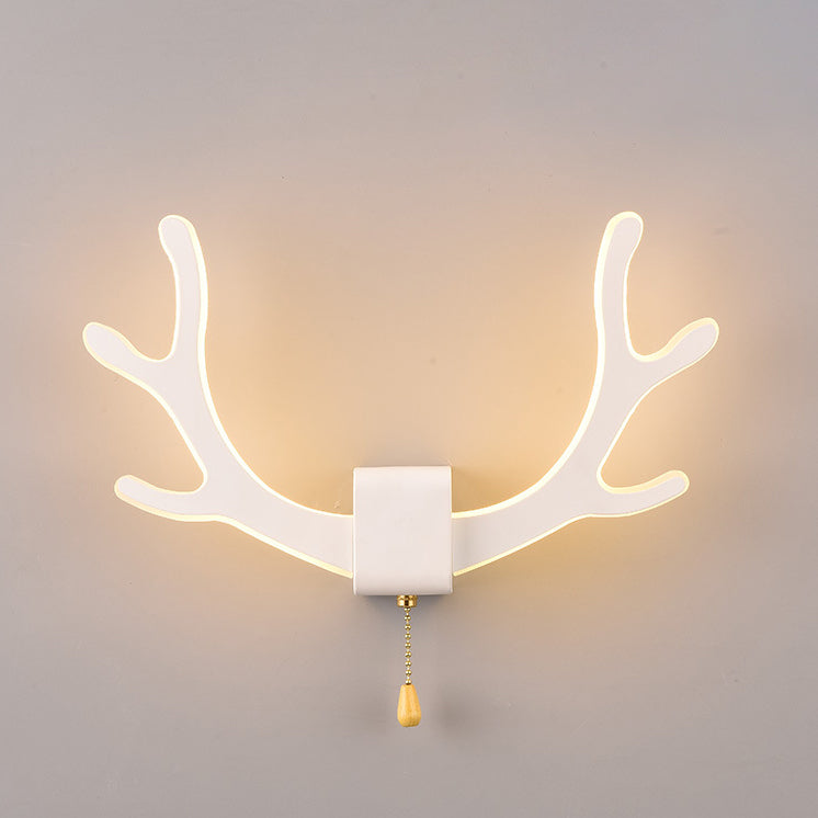 LumiAntler LED Wandleuchte | Nordisches Geweihdesign | Modernes Acryl | Warmes & Kaltes Licht | Kreative Wandlampe