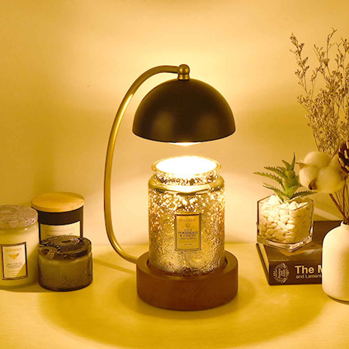 Lumivine Arto LED Tischlampe | Japanisches Design | Dimmbare Wachsoptik | Kreative Beleuchtung