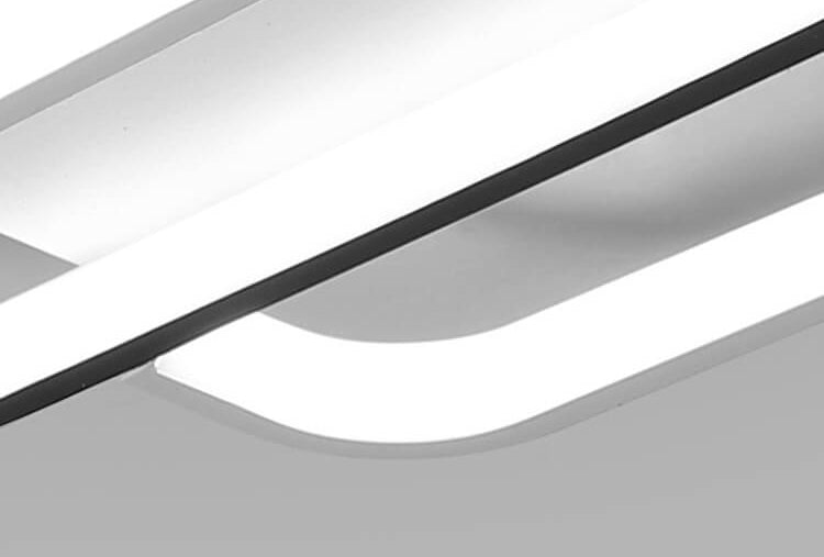 LumeoSquare LED Deckenleuchte | Modernes Aluminium Design | Semi-Flush Mount | Dimmbar | Quadratische Form