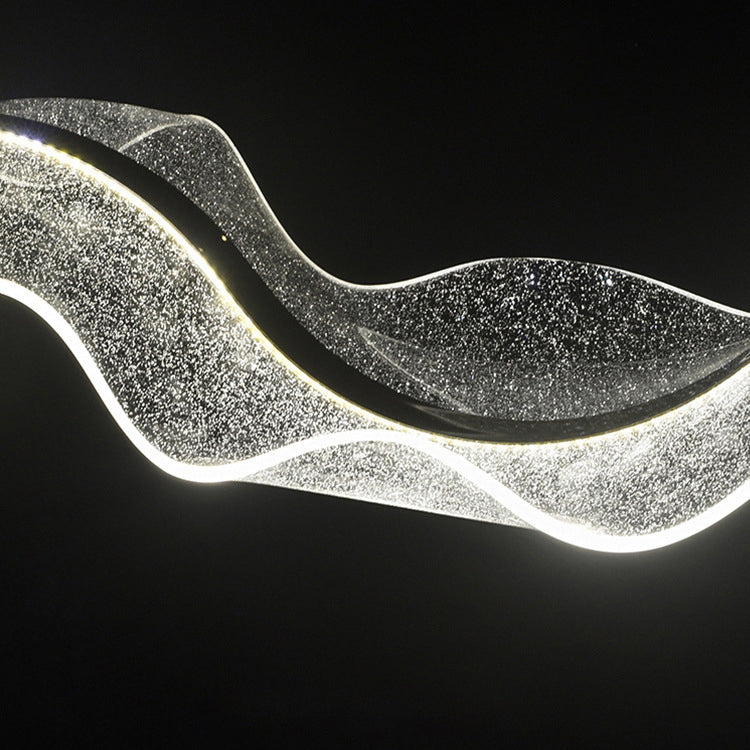 WaveLuma LED Pendelleuchte | Innovatives Wellen-Design | Dimmbar | Perfekt für Esszimmer & Kücheninseln