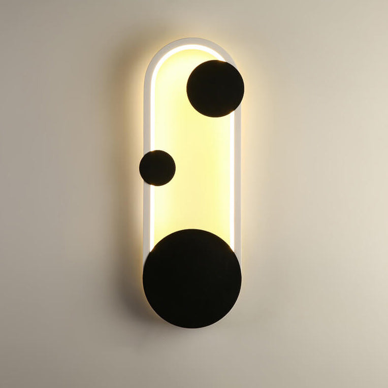 Arctuvo LED Wandleuchte | Modernes Oval- & Ringdesign | Minimalistische Wandlampe | Dimmbar