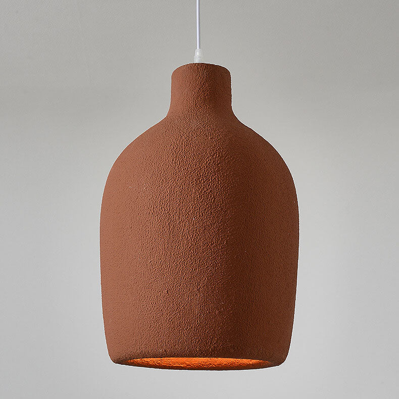 ArcheVase Minimalistische Pendelleuchte | Handgefertigte Textur | Japanisches Design | 1-Licht Hängeleuchte