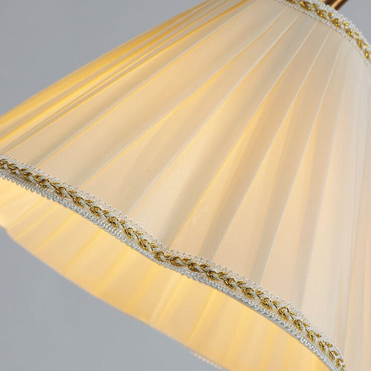 Shinrai Japanische Vintage Stehlampe | Massivholz & Eisen | Stoffschirm | 1-flammig | Dekorative Beleuchtung