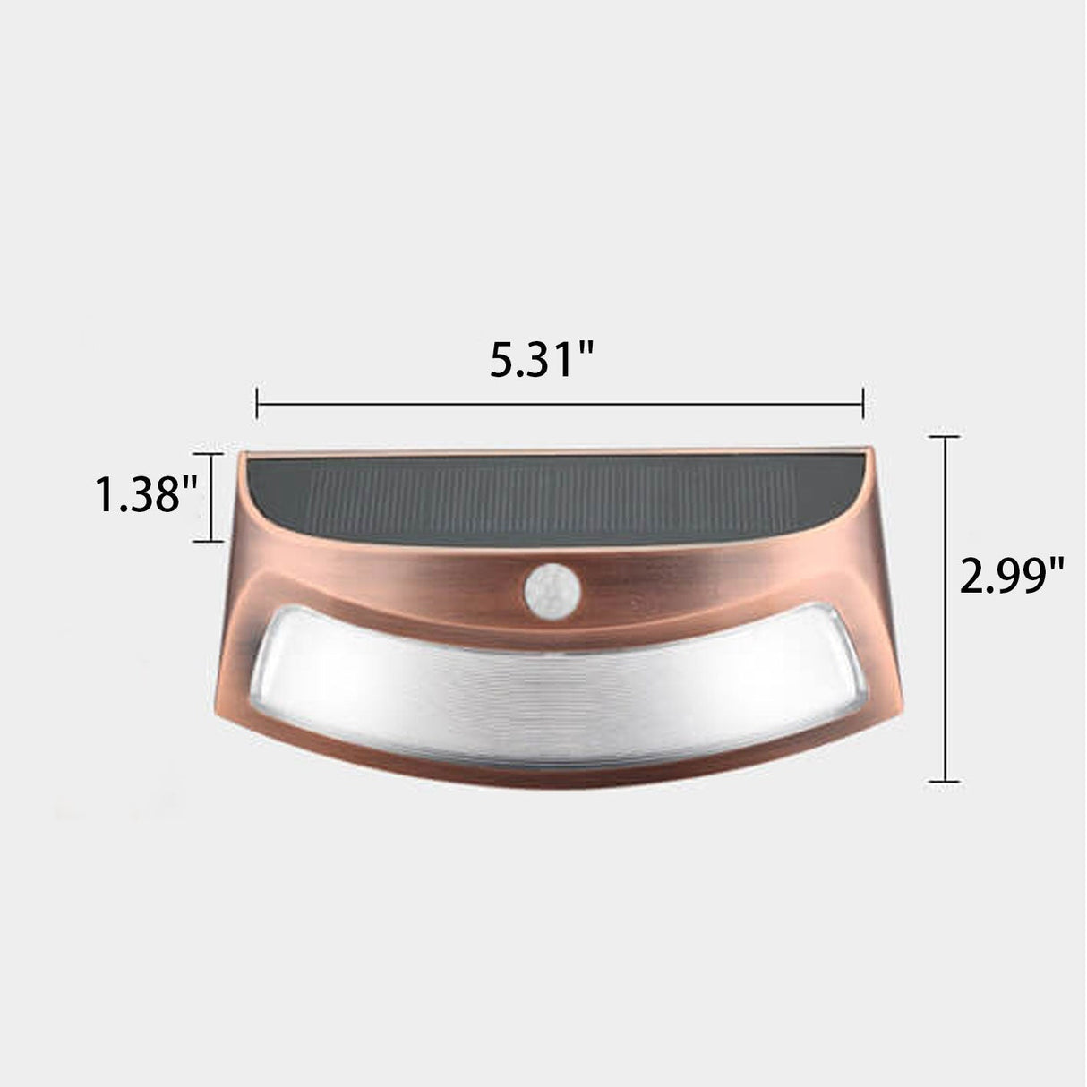 LumiTrape Solar Wandleuchte | Trapezförmiges Design | Solarbetrieben | LED Außenbeleuchtung