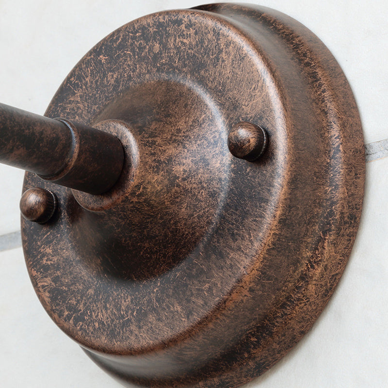 Noctura Classic Wandlampe | Vintage Design | Eisenrahmen mit Rundem Glasschirm | 1-Licht Esszimmerbeleuchtung