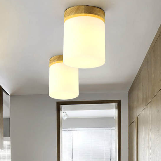 Nordova Deckenleuchte | Minimalistisches Holzdesign | Runde & Eckige Varianten | 1-flammig