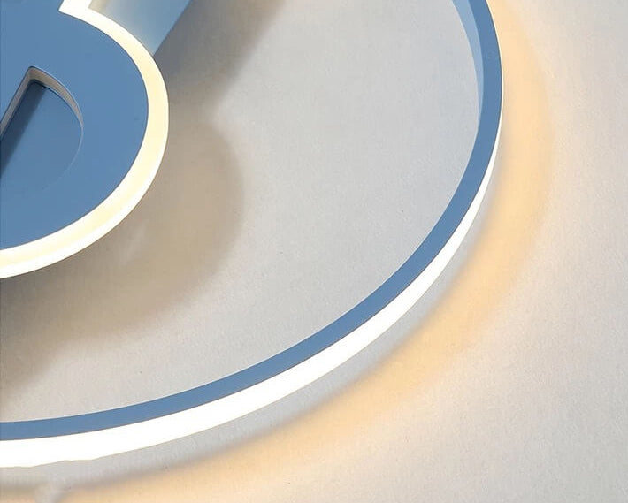 MelodiaLux LED Deckenleuchte | Nordic Design | Musiknoten Stil | Dimmbares Licht | Moderne Deckenlampe