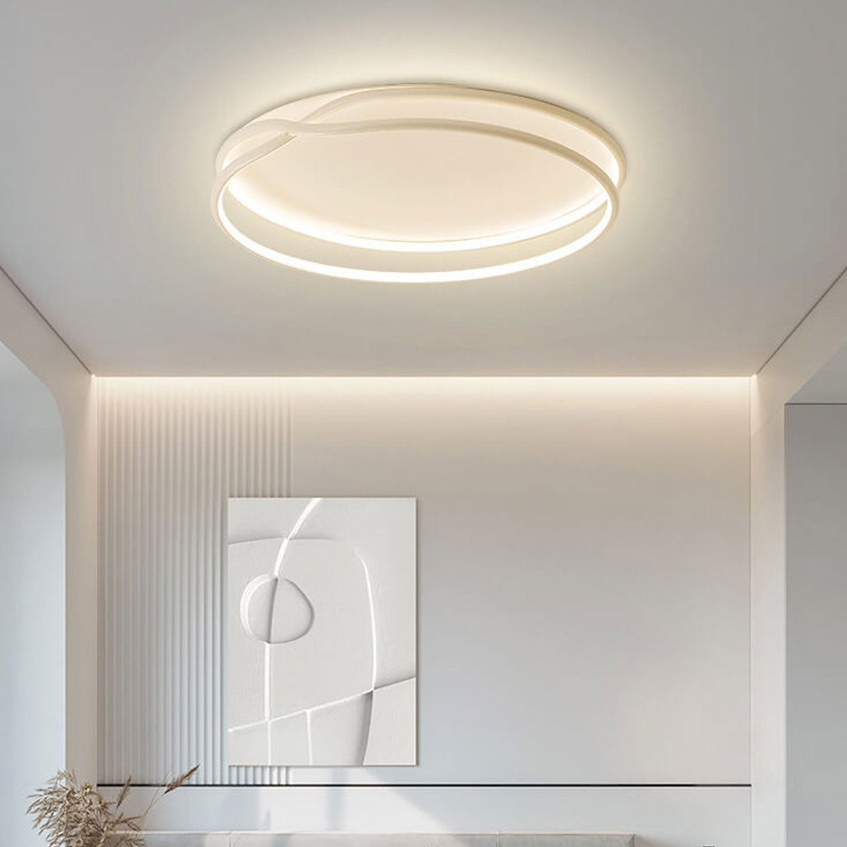 Circula Glow LED Deckenleuchte | Nordisches Minimalistisches Design | Modern & Dimmbar | Runde Form