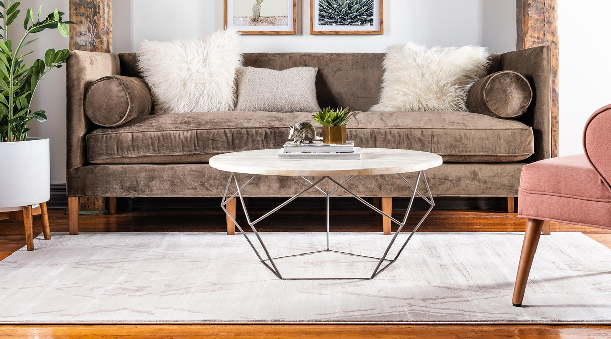 Rautanova Moderner Teppich mit verblasstem Rautenmuster | Weich & Strapazierfähig | Perfekt für Wohnzimmer & Schlafzimmer