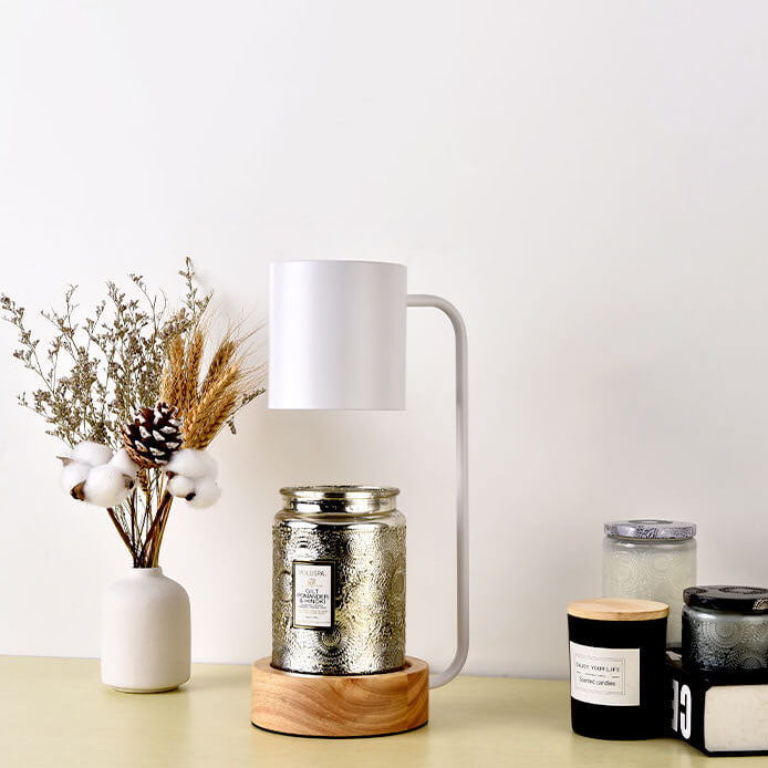 ShinaiGlow Holz-Tischlampe | Dimmbar | Timer-Funktion | Wachseffekt | Modernes Design