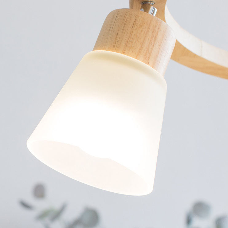 AvelaBird Nordic Kronleuchter | Massivholz-Design | 3/5-flammige Vogel-Hängeleuchte | Minimalistischer Stil