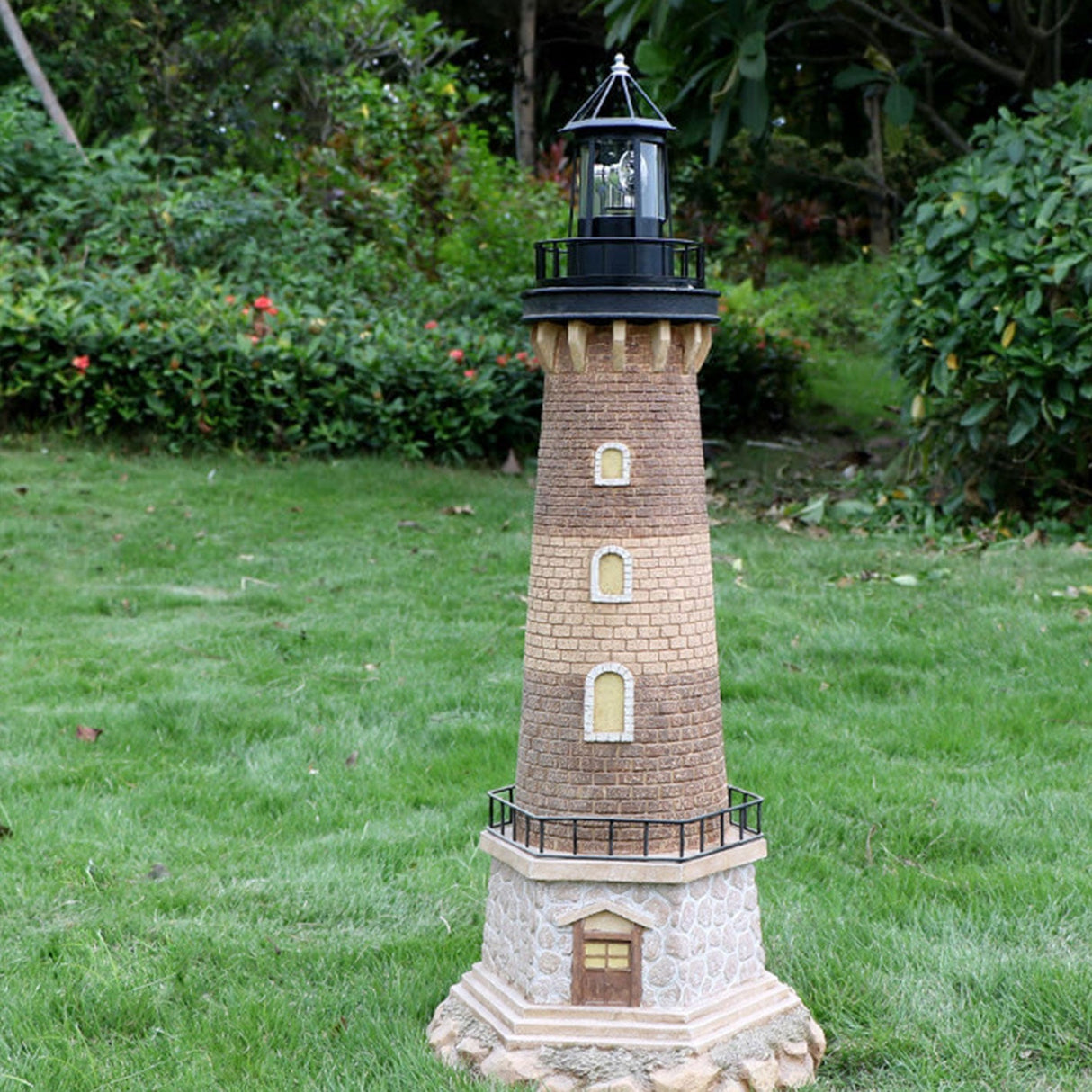 SolarSpin LED Gartenleuchte | Rotierender Turm | Solarbetrieben | Deko & Landschaftsbeleuchtung