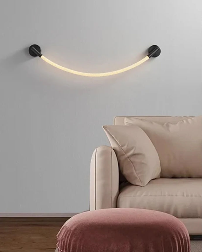 LumaNeon Gewebtes Neon-LED-Wandlicht | Stilvolle Dekobeleuchtung | Modernes Design für jeden Raum