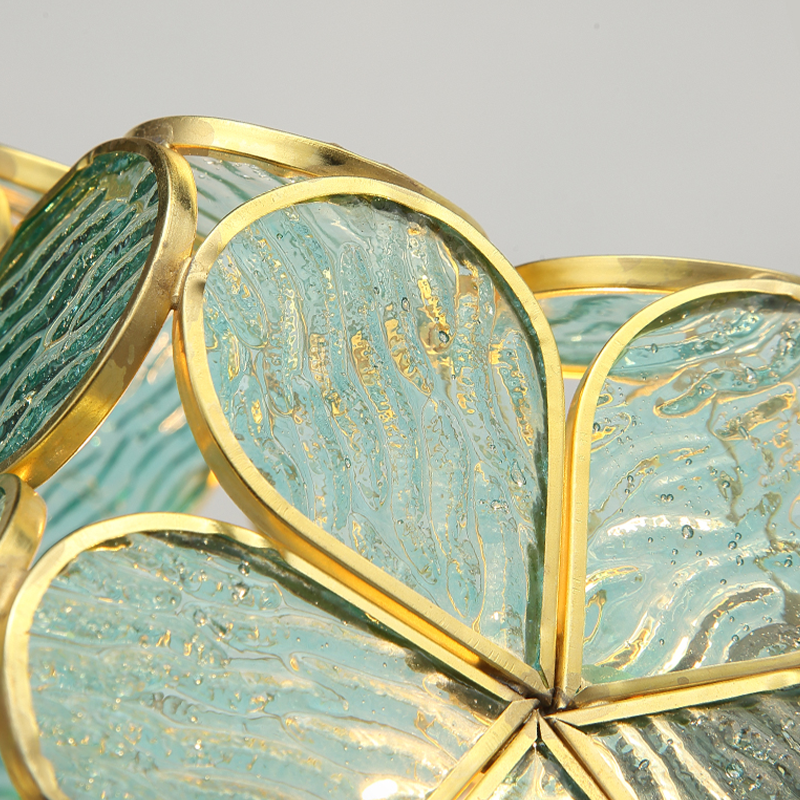 PetalGlow Glasblütenblatt-Pendelleuchte | Nordischer Stil | Elegantes Design für Ess- & Wohnzimmer