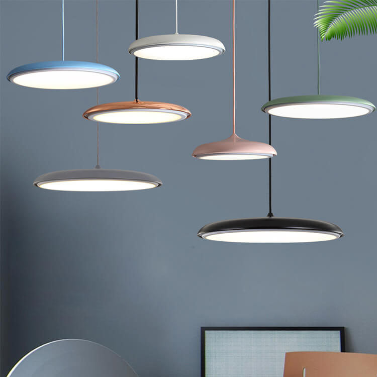 AeroLux Nordic Macaron LED Pendelleuchte | Metall-Hängeleuchte | Dimmbare Lichtfarben | Elegantes Design