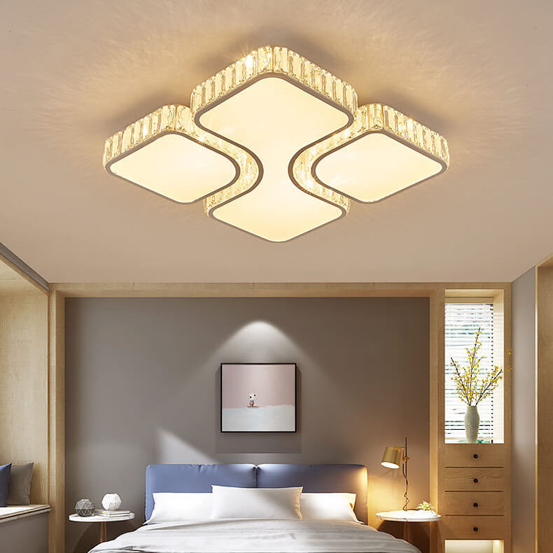 GloriaForma LED Deckenleuchte | Modernes Luxusdesign | Gold | Rechteckig & Quadratisch | Dimmbar