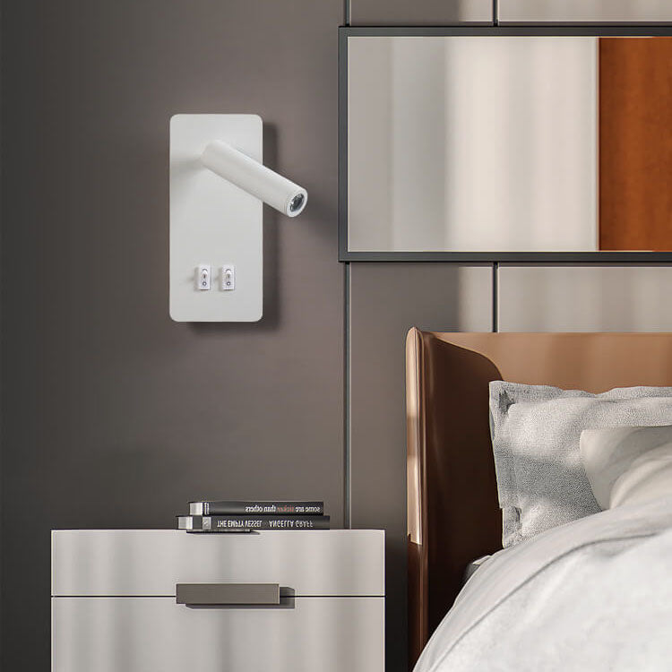 LumoSquare Nordic Minimalist LED Wandleuchte | Rotierbarer Wandstrahler | Leselicht & Dekor