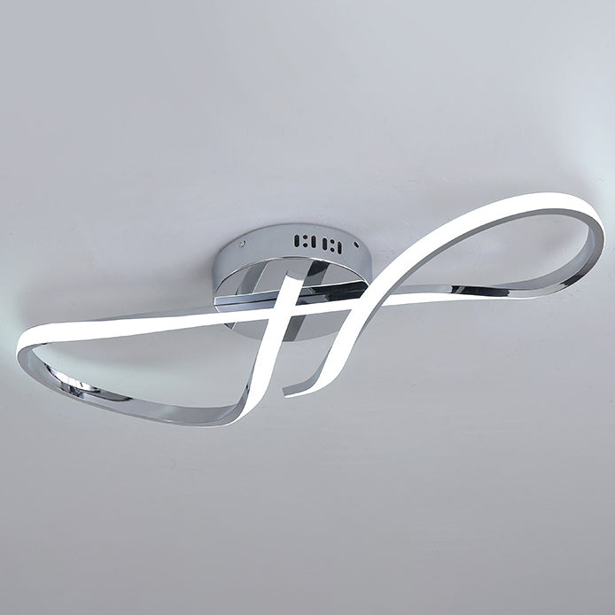 TwistLum LED-Deckenleuchte | Modernes Spiraldesign | Aluminium & Silikon | Schlafzimmerbeleuchtung