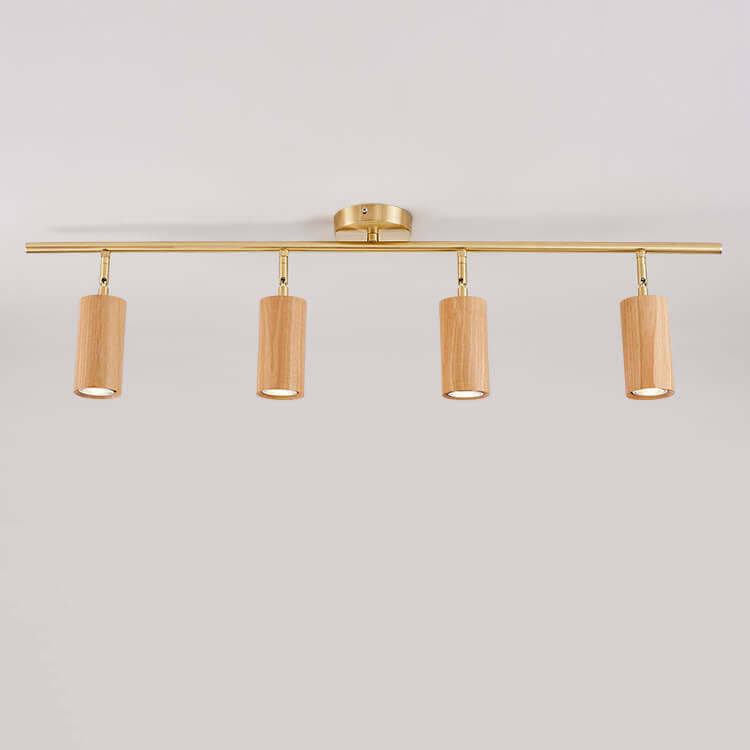 LumiSpot Nordic Design LED Deckenleuchte | Minimalistisches Holz-Design | Energieeffizient | Modernes Wohnambiente