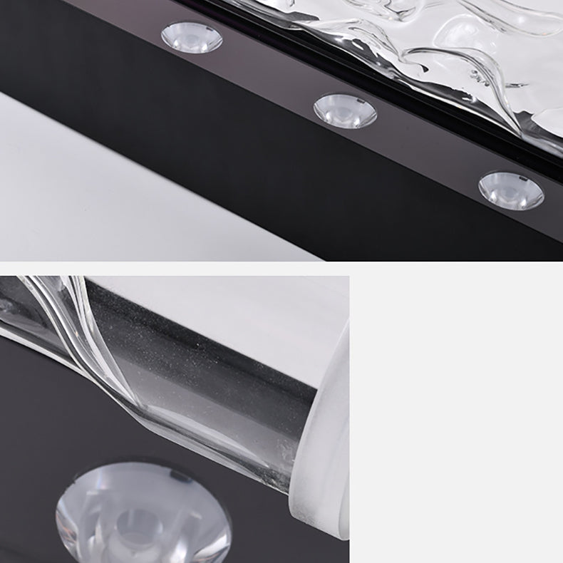 LumaRipple Art Deco LED Stehlampe | Aluminium & Acryl | Wasserdesign | Stimmungslicht für Wohnzimmer