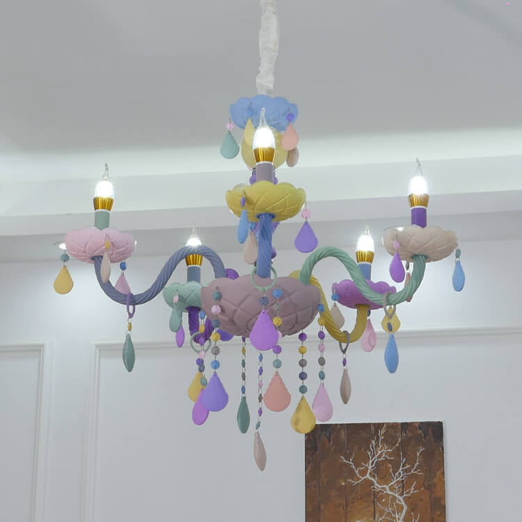 LumiÉtoile Kinder Kronleuchter | Moderner Candelabra-Stil | Kristallglas | 5-15 Lichter