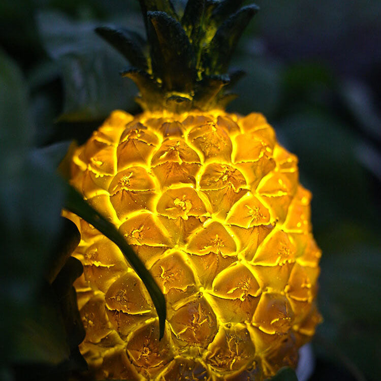 TropiLume Gartenleuchte | Outdoor Solarlicht | Wetterfest | Ananas LED Dekoleuchte