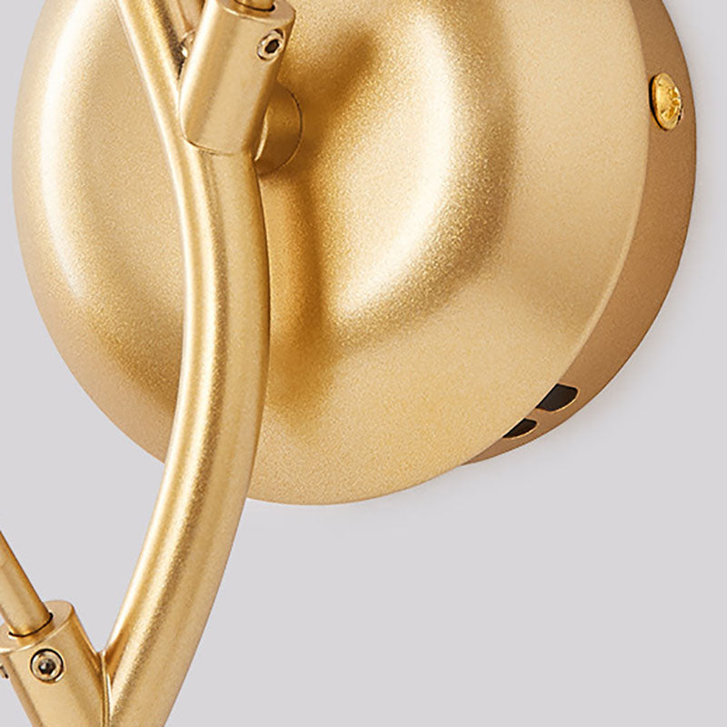 LumoGlo Art Deco Kristall Wandlampe | Luxus 3-Licht Blumen-Ast Design | Elegante Wandbeleuchtung für Wohnzimmer | Dekorative Wandleuchte aus Eisen