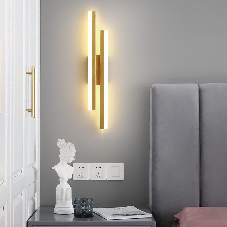LuxLine Moderne LED Wandlampe | Minimalistisches Design | Eisen & Acryl | Dimmbares Licht