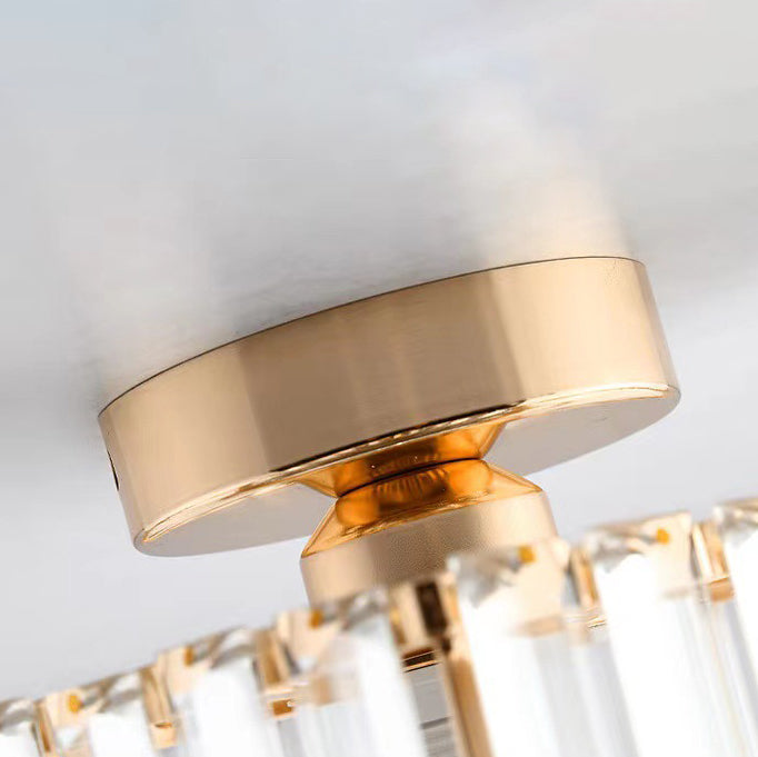 Glisano Deckenleuchte | Europäisches Luxusdesign | Rund & Quadratisch | Kristalloptik | 1-Licht