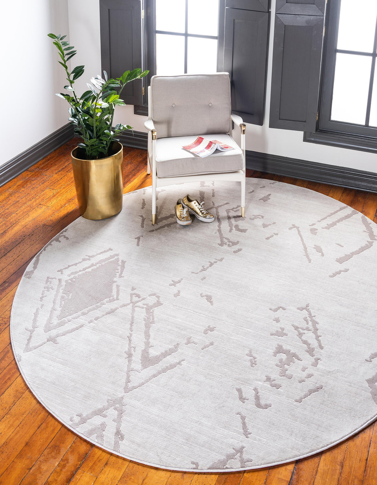 Rautanova Moderner Teppich mit verblasstem Rautenmuster | Weich & Strapazierfähig | Perfekt für Wohnzimmer & Schlafzimmer