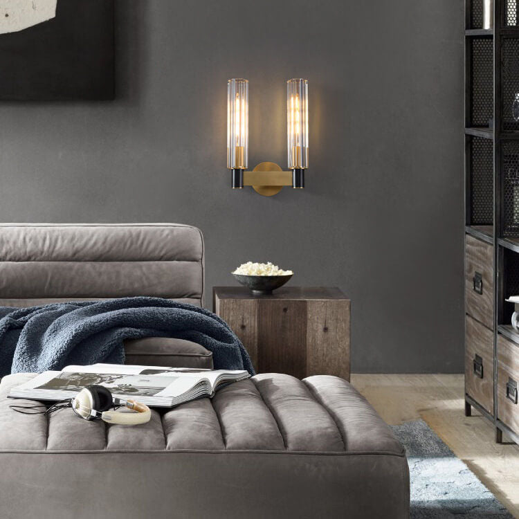 Gloriana Crystal Wall Sconce | Modernes Messing | 1/2 Lichter | Elegante Beleuchtung