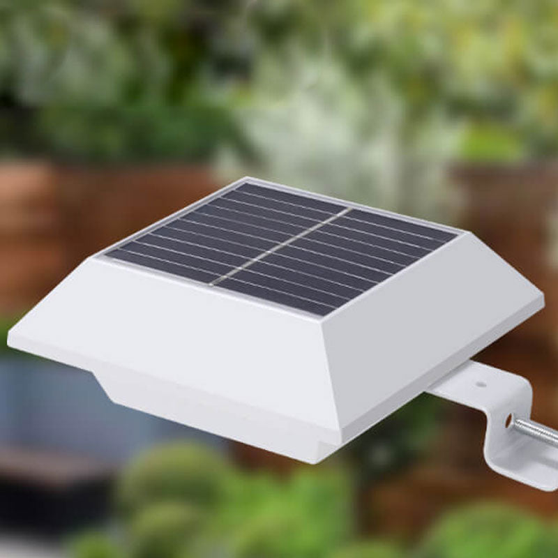 LumiUFO Solar LED Wandleuchte | Solarbetrieben | Zaun- und Außenbeleuchtung | Warm- & Weißlicht