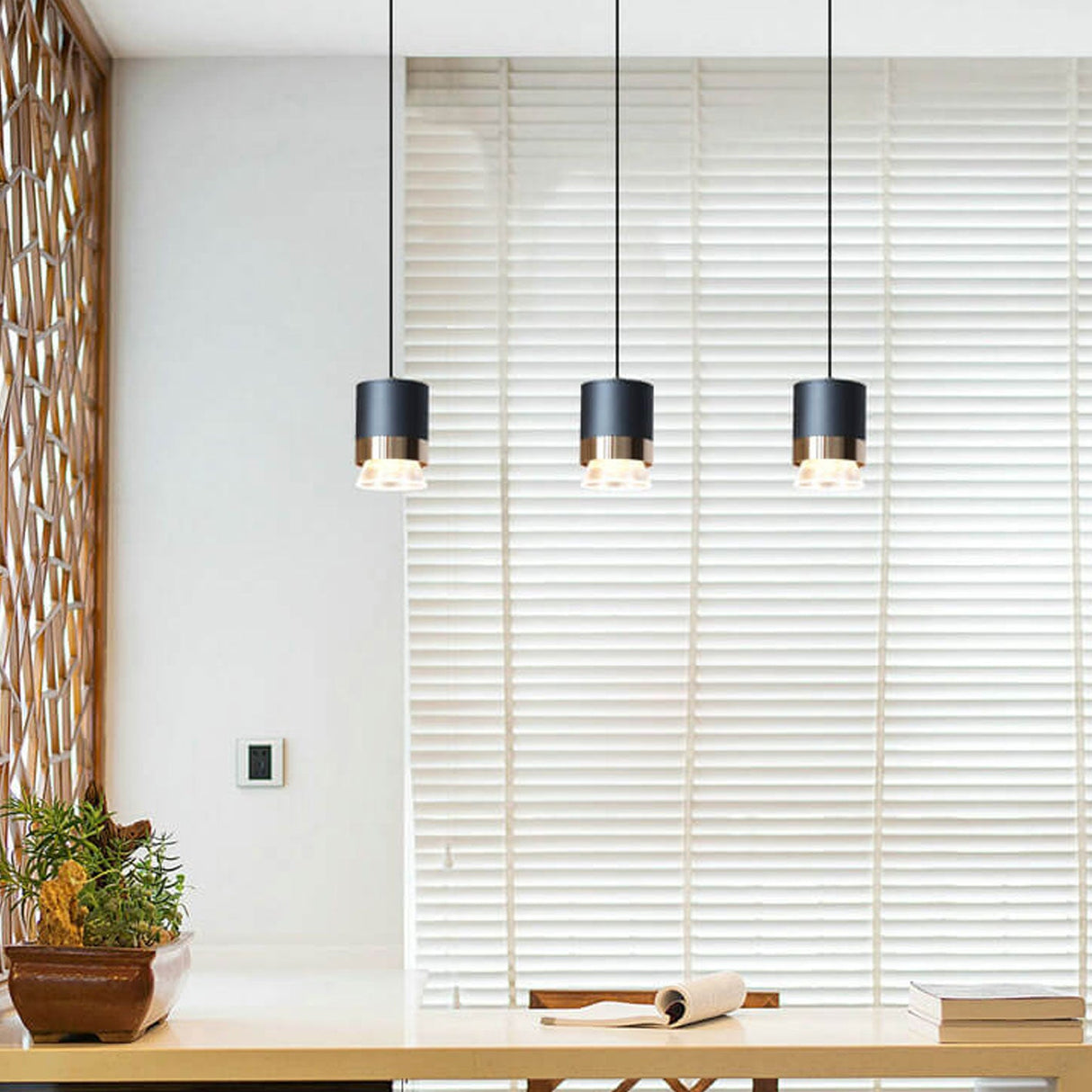 Lumosfera Nordic LED Pendelleuchte | Zylindrisches Design | Aluminium & Acryl | Warmes oder Weißes Licht