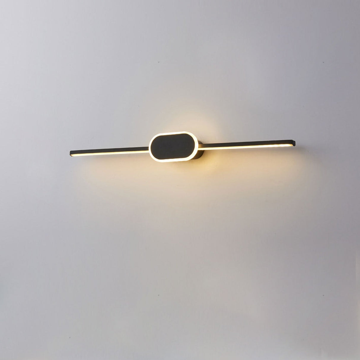 NovaBeam LED Wandleuchte | Minimalistisches Design | Ovaler Sockel | Dimmbar | Badezimmer- & Wohnbeleuchtung