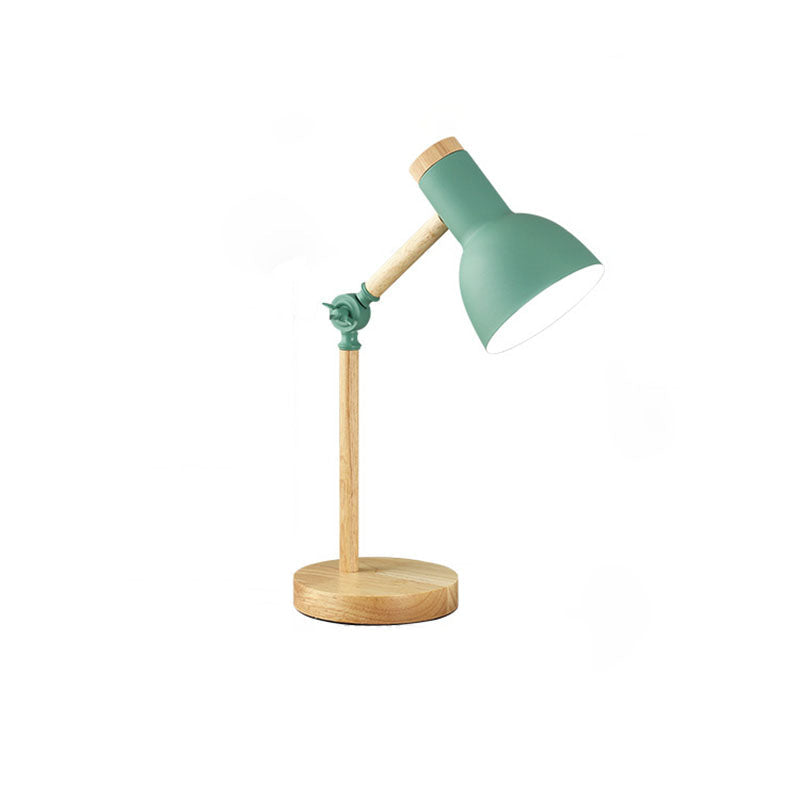 ArcLume Nordic Tischlampe | Halbkreisförmiger Schirm | Holzfuß | Leselampe & Deko