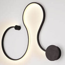 Serpenta Moderne LED Wandlampe | Aluminium | Geschwungenes Design | Dimmbar | Stilvolle Beleuchtung
