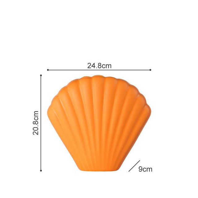 Shellora Schalenbasis Blumenvase | Stilvolle Dekoration | Elegantes Wohnaccessoire