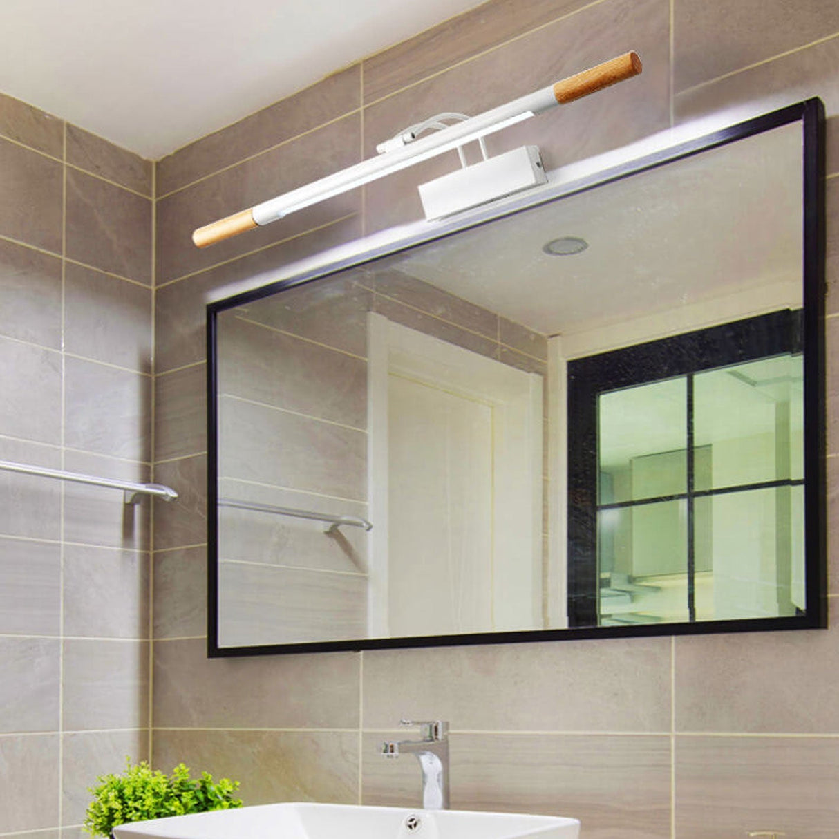 Arkluma Nordic LED Wandleuchte | Massivholz | Geschwungener Arm | Warmes oder Weißes Licht