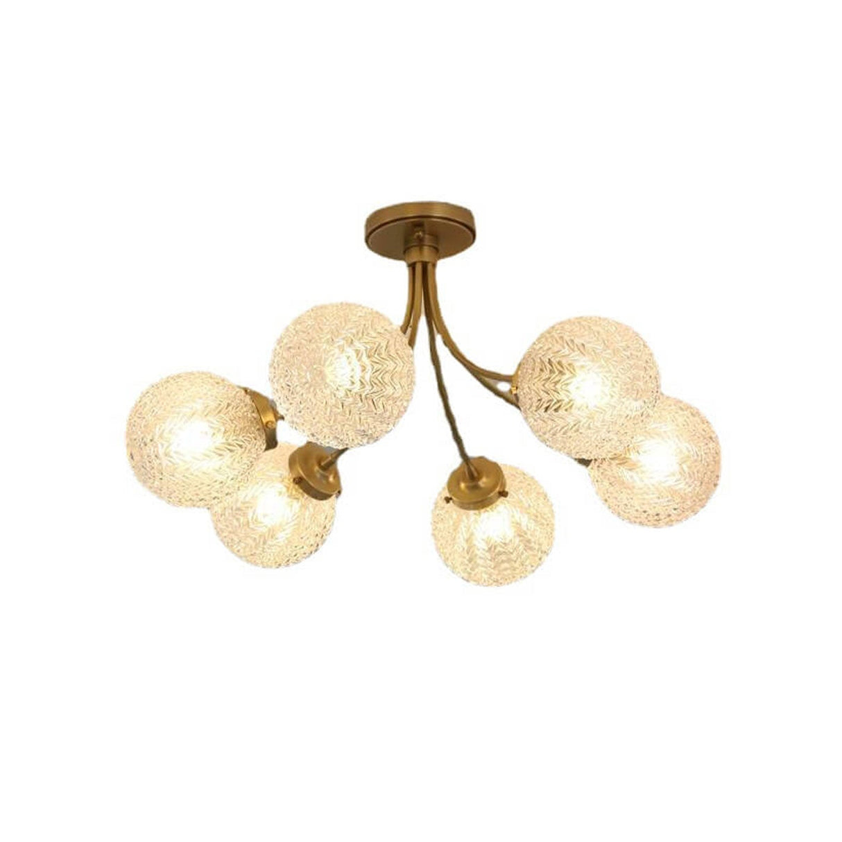 Astriona Sphere LED Deckenleuchte | Sphärische Glaslampenschirme | 6/8 Flammen | Flush Mount