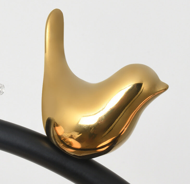 AuriFlock Nordic Design Vogel-Kronleuchter | Kreativ | 4-flammig | Hängeleuchte für Wohnräume