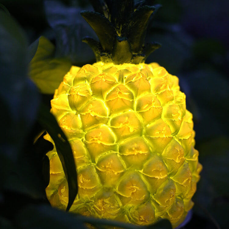 TropiLume Gartenleuchte | Outdoor Solarlicht | Wetterfest | Ananas LED Dekoleuchte