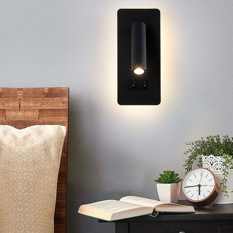 LumoSquare Nordic Minimalist LED Wandleuchte | Rotierbarer Wandstrahler | Leselicht & Dekor