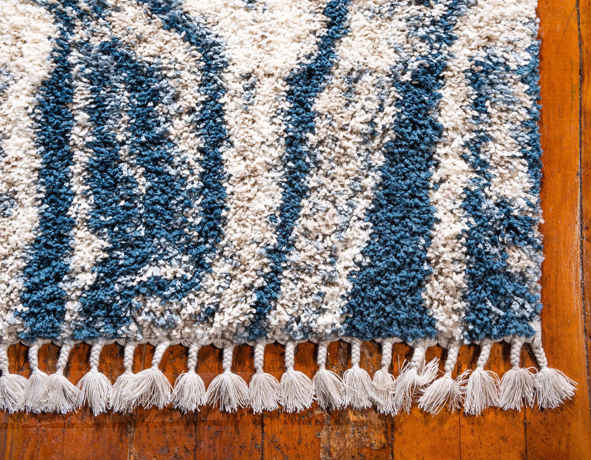 Velura MarbleDream Shaggy Teppich | Marmorierter Farbmix | Rutschfest | Weicher Hochflor | Stilvolle Deko für Zuhause