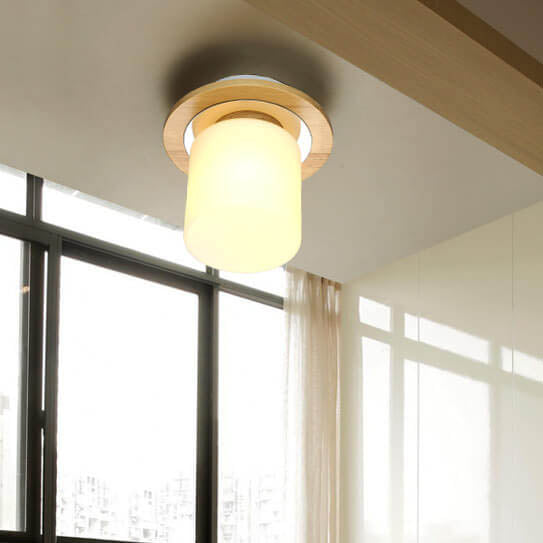 Nordova Deckenleuchte | Minimalistisches Holzdesign | Runde & Eckige Varianten | 1-flammig