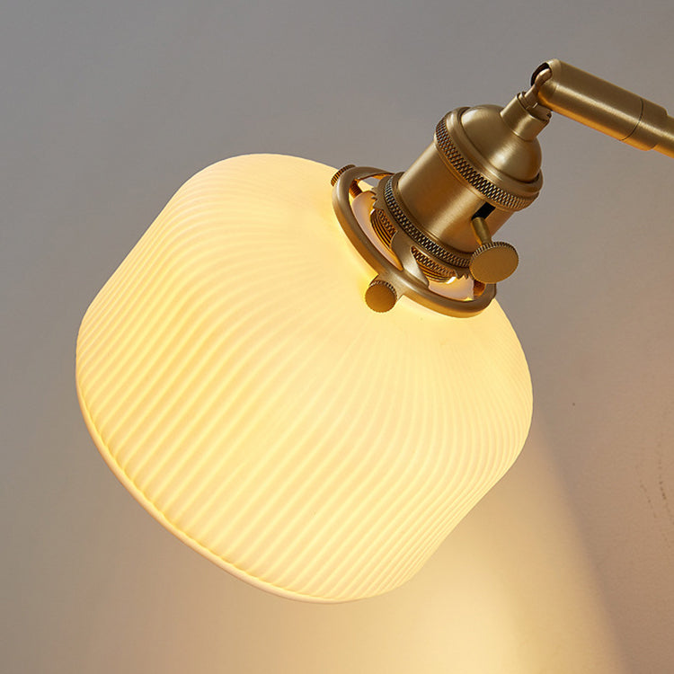 StripoLux Moderne Wandlampe | Minimalistische Keramik-Wandleuchte | Streifendesign | Ambientebeleuchtung