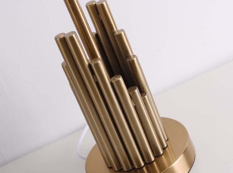 LuxeShade LED Tischlampe | Zylindrisches Stoffdesign | Moderne Beleuchtung | Deko für Zuhause