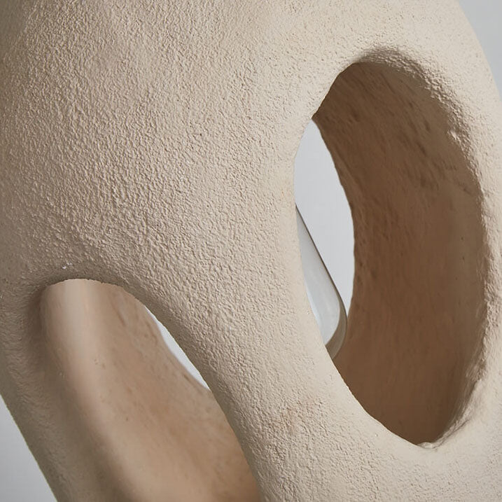 Resinoid Wabi-Sabi Pendelleuchte | Geometrisches Kreisdesign | Japanischer Stil | Einzigartige Beleuchtung