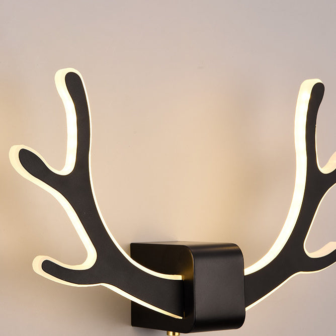 LumiAntler LED Wandleuchte | Nordisches Geweihdesign | Modernes Acryl | Warmes & Kaltes Licht | Kreative Wandlampe