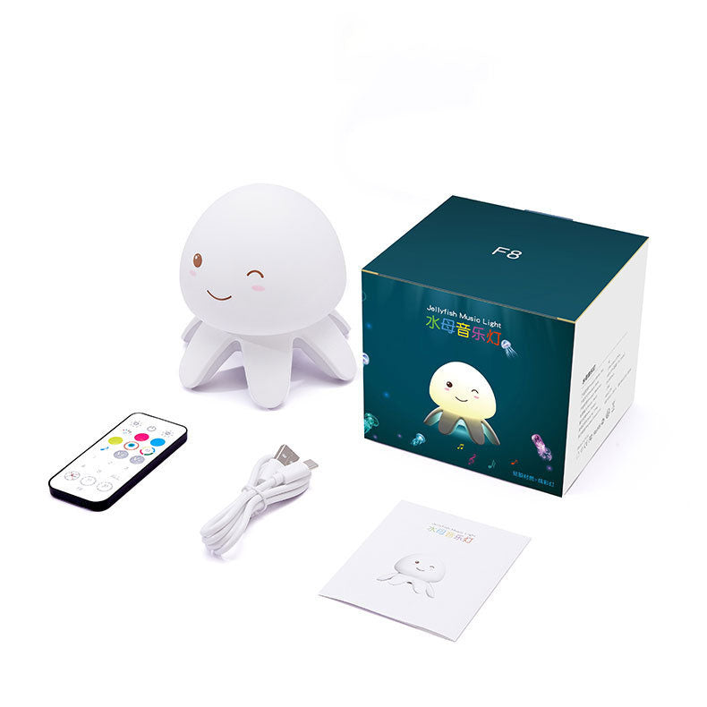 JellyGlow LED Nachtlicht | Kreatives Design | Silikon & Musik | USB Wiederaufladbar