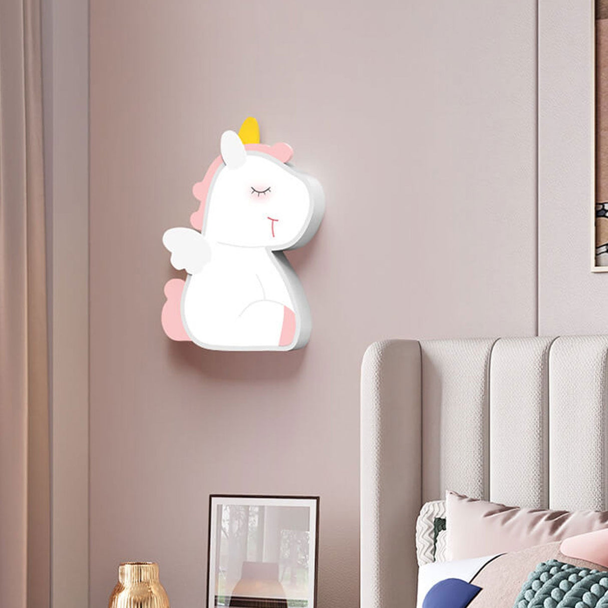 GlowBunny LED Kinder Wandleuchte | Kreatives Design | Einhorn & Hase | Dimmbar & Modern
